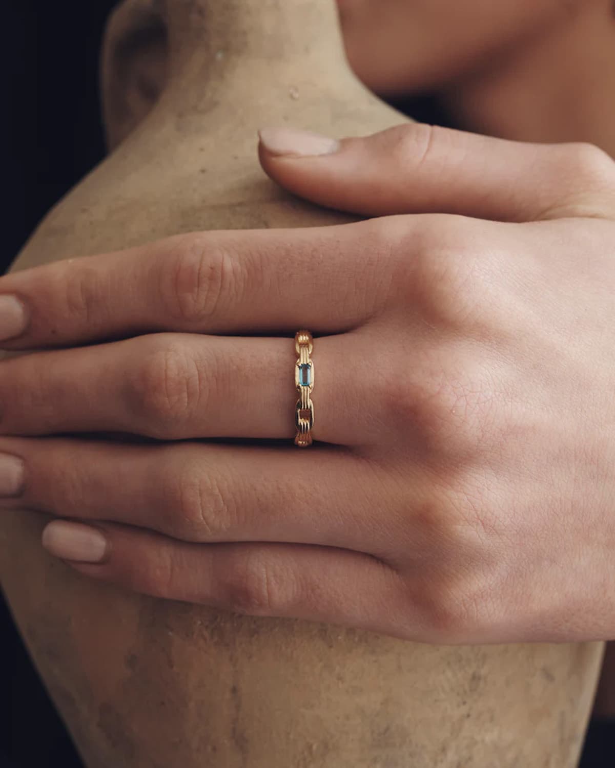 Eros Drop Studs Rose Gold